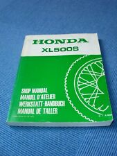 Werkstatt - Handbuch  HONDA  XL500S  (mehrsprachig)