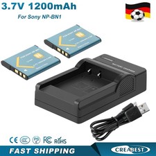 2x NP-BN1 Akku+LCD Ladegerät