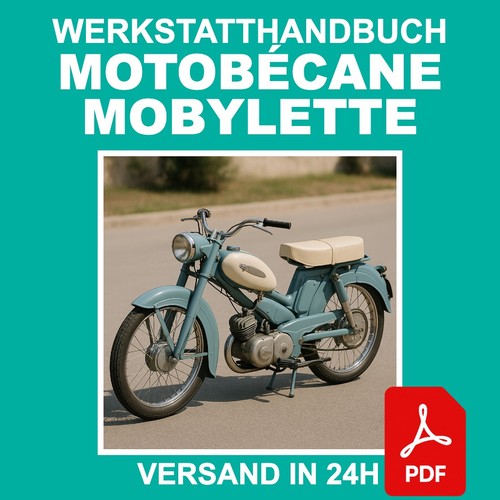 Werkstatthandbuch motobécane - werkstatthandbuch,