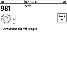 Nutmutter DIN 981 KM 9 M