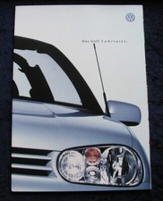 VW Golf 4 Cabrio Prospekt 10.1998, Trendline Comfortline Highline Colour Concept