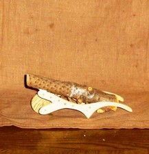 Schubkarre mit Stamm-13cm lang und 4,5cm breit-Puppenstubenminiatur-1:12-gut