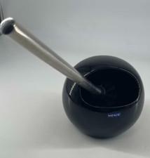 WENKO WC Garnitur schwarz Keramik Toiletten Bürsten Halter Klo Accessoires