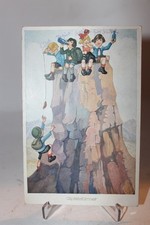 Alte Postkarte gelaufen