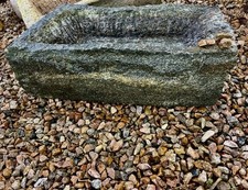 Granittrog Natursteinbecken Waschbecken Wassertrog Blumen/Pflanztrog Anthrazit 