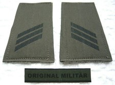 KLETT Rangabzeichen Hauptgefreiter schwarz  Bw Schulter Klappen Schlaufen