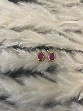 750 Gold Ohrstecker mit Rubine