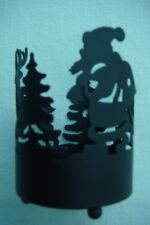Kerzenständer Tischdekoration Weihnachten Weihnachtsmann Schlitten Hirsch Metall