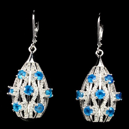 Apatit ohrringe 925 silber 585 - apatit,
