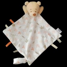 Primark Disney Baby Winnie Pooh Puuh Bär Schmusetuch Schnuffeltuch Gelb Blätter