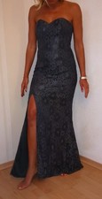 Damen Abendkleid laona größe 36 S grau Spitze lang maxi Hochzeit neuwertig np180