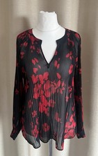 Elegante Chiffon Plissee Bluse