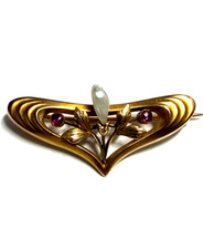 JUGENDSTIL BROSCHE -