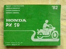 Honda PX 50 Mofa 1982 Fahrer Handbuch Owners Manual Top Zustand 