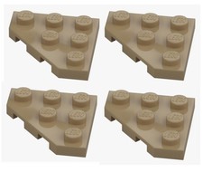 LEGO® 4x Eckplatte 3x3 Sand