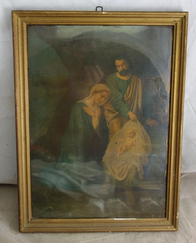 Antikes heiligenbild heilige - ,