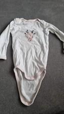 Weißer Baby langarm Body Größe 74/80 (Impidimpi)