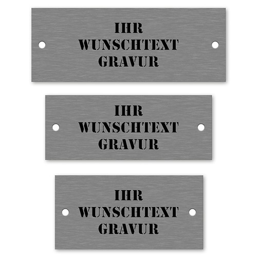 Edelstahl türschild - edelstahl,