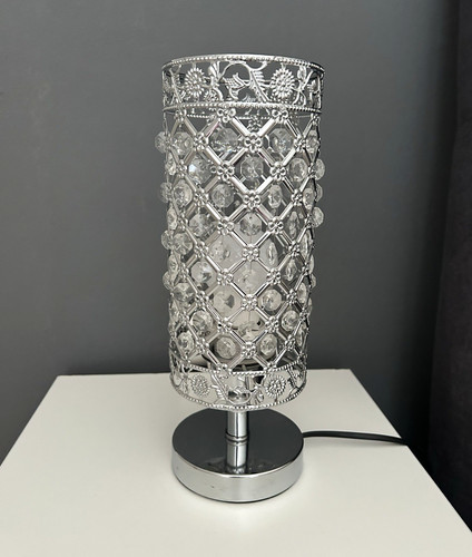 Tischlampe silber transparent - tischlampe, silber/transparent