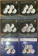 20 Euro 2016 - 2021 Silber im Blister wie verausgabt PP