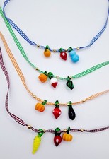 Halskette Choker Band Karos