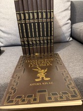 Asterix Ausgabe  in Ledereinband vom Horizont Verlag Band 1-9 + 1Heft Lexikon 