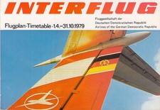 [m02] Flugplan / Timetable - Interflug - DDR - Sommer / summer - 1979