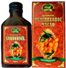 SanddornÖl 100ml, Glasflasche, Altai Premiun, 100% Natürlich, kaltgepresst