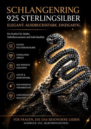 S925 schlangenring - schlangenring, –