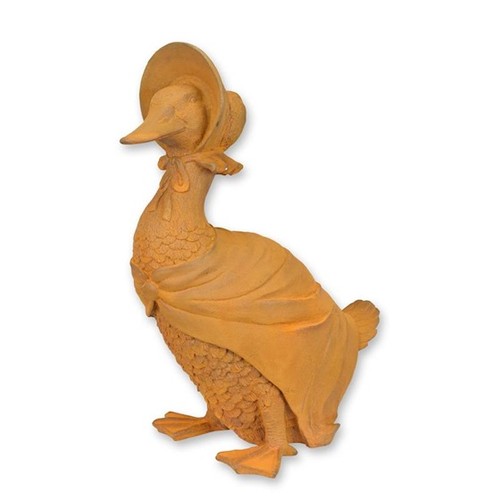 Rostfarbene gusseisenfigur - rostfarbene,