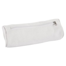 Federtasche m Reißverschluss, 7x11cm weiß, 1 Stk, Federmäppchen, Schlampertasche