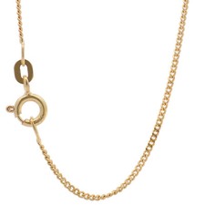 1,2 mm 585-14 Karat Gold Halskette Panzerkette massiv Gold hochwertige Goldkette