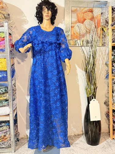 Afrikanische blaue spitze mit - spitze,