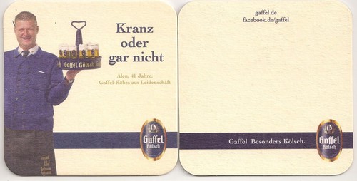Gaffel kölsch bierdeckel - gaffel,