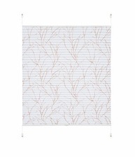 Klemmfix Plissee Dondo Weiß sand farben gemustert Lichtschutz 40 - 120 cm breit