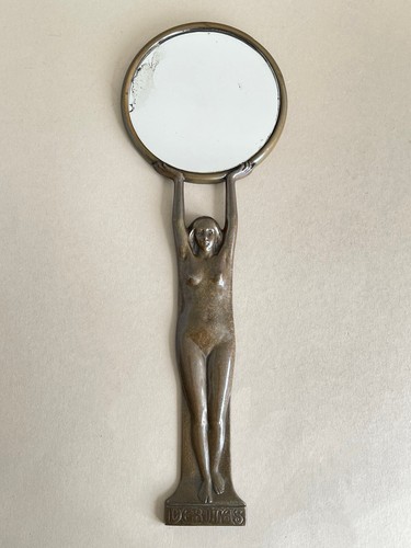 Bronze boudoir spiegel hand - bronze,