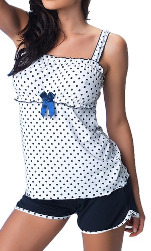 Damen viskose pyjama kurz - viskose,