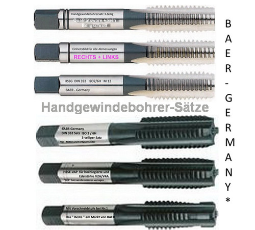 Gewindebohrer baer m20 - m1,