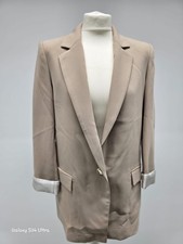 ZARA Leinen-Blazer Beige /