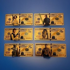 6er Set Goldfolie Karten Star