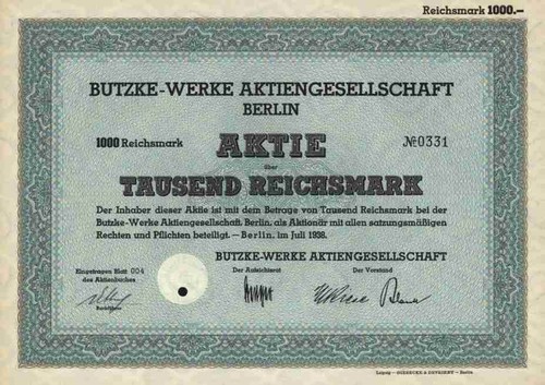 Butzke werke 1938 - werke,