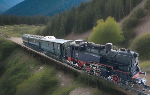 Märklin landzug dampflok - h0,
