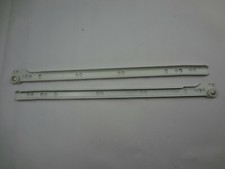 2xHinterteil Schubladenauszug,Teleskopschienen, Vollauszug, weiß, 450/900mm 