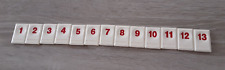 Rummikub Classic Jumbo Zahlen 1-13 rot Ersatzteile 13 Steine Rummy