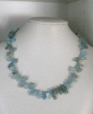 Aquamarin Kette Colier, Nuggets, neu
