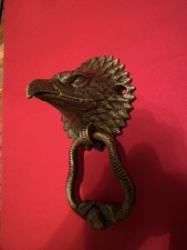 Adler Türklopfer Eisen Antik-Stil 19cm mit Griff Vintage