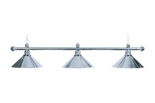 Billardlampe, Elegance, silber, 3 Schirme, Ø 35 cm, 150 cm