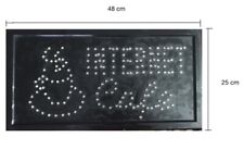 LED Schild Leuchtreklame Stop Werbung Internet Cafe 48x25 cm 
