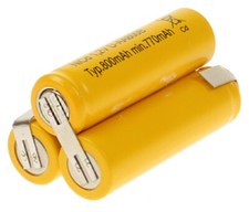 Mexcel Akkupack 3,6V / 800mAh NiCd 1x3 Delta mit Lötfahne 