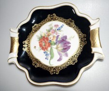 WEIMAR PORZELLAN PRUNKSCHALE ZIERTELLER ECHT WEIMAR KOBALT Thüringer Handarbeit